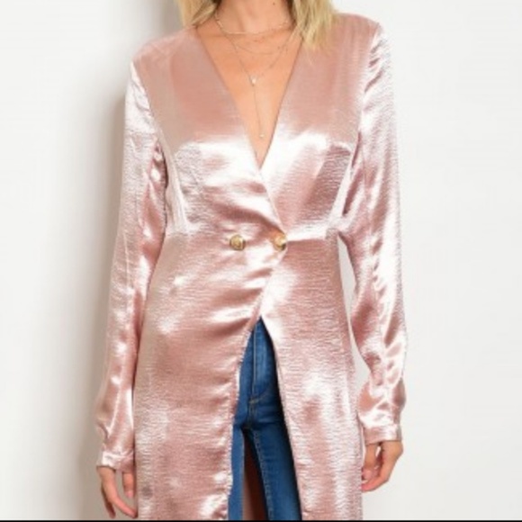 ❤LAST 1❤ CHIC SATIN DUSTER - Picture 3 of 4